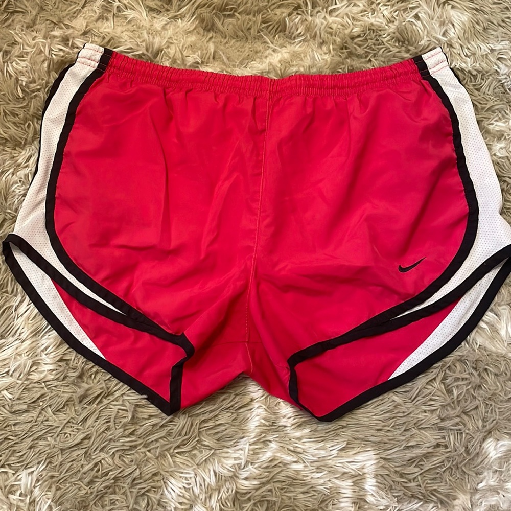 Nike pink, athletic shorts. Size large.